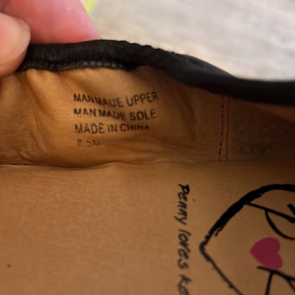 Penny Loved Kenny Black Ballerina Flats Bling size 8.5 - Picture 4 of 10